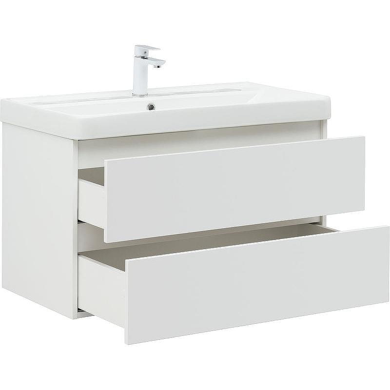 Тумба с раковиной Aquanet Вега 90 327998 подвесная Белый глянец, купить, цена, заказать, магазин, доставка, скидка, промокод, купить, цена, заказать, магазин, доставка, скидка, промокод