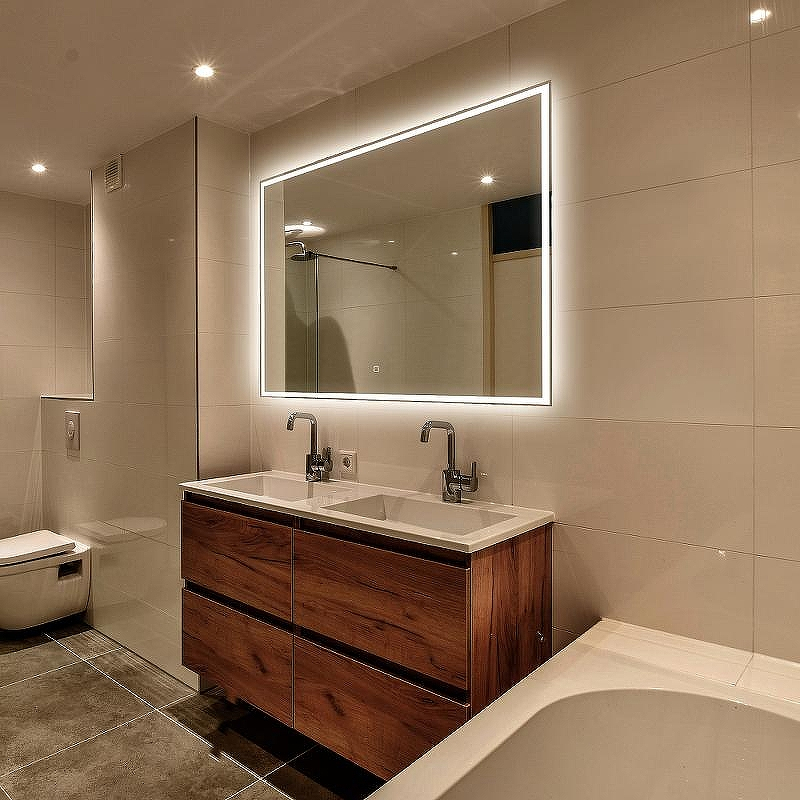 Зеркало Abber See 100 AG6108SXL-1.0 с подсветкой с сенсорным выключателем и диммером, купить, цена, заказать, магазин, доставка, скидка, промокод, купить, цена, заказать, магазин, доставка, скидка, промокод