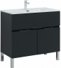 Тумба под раковину Aquanet Алвита New 90 303911 Антрацит, купить, цена, заказать, магазин, доставка, скидка, промокод, купить, цена, заказать, магазин, доставка, скидка, промокод