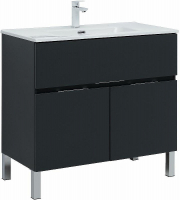 Тумба под раковину Aquanet Алвита New 90 303911 Антрацит, купить, цена, заказать, магазин, доставка, скидка, промокод, купить, цена, заказать, магазин, доставка, скидка, промокод