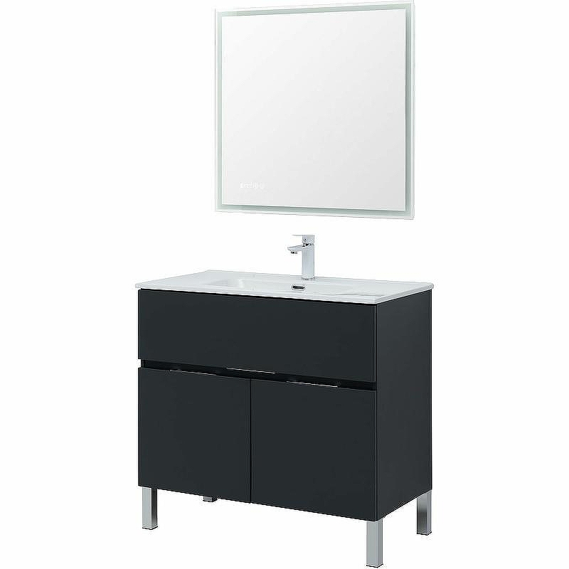 Тумба под раковину Aquanet Алвита New 90 303911 Антрацит, купить, цена, заказать, магазин, доставка, скидка, промокод, купить, цена, заказать, магазин, доставка, скидка, промокод