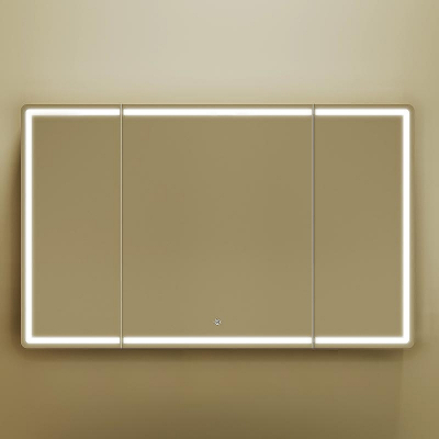 Зеркальный шкаф Sancos Mirror 120 MI120ECH с подсветкой Дуб чарльстон