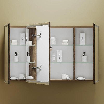 Зеркальный шкаф Sancos Mirror 120 MI120ECH с подсветкой Дуб чарльстон