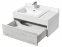 Тумба под раковину Aquaton Сакура 80 1A236401SKW80 подвесная Ольха наварра Белый глянец, купить, цена, заказать, магазин, доставка, скидка, промокод, купить, цена, заказать, магазин, доставка, скидка, промокод