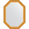 Зеркало Evoform Octagon 62x82 BY 7083 в багетной раме - Состаренное золото 67, купить, цена, заказать, магазин, доставка, скидка, промокод, купить, цена, заказать, магазин, доставка, скидка, промокод