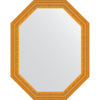 Зеркало Evoform Octagon 74x94 BY 7136 в багетной раме - Сусальное золото 80, купить, цена, заказать, магазин, доставка, скидка, промокод, купить, цена, заказать, магазин, доставка, скидка, промокод