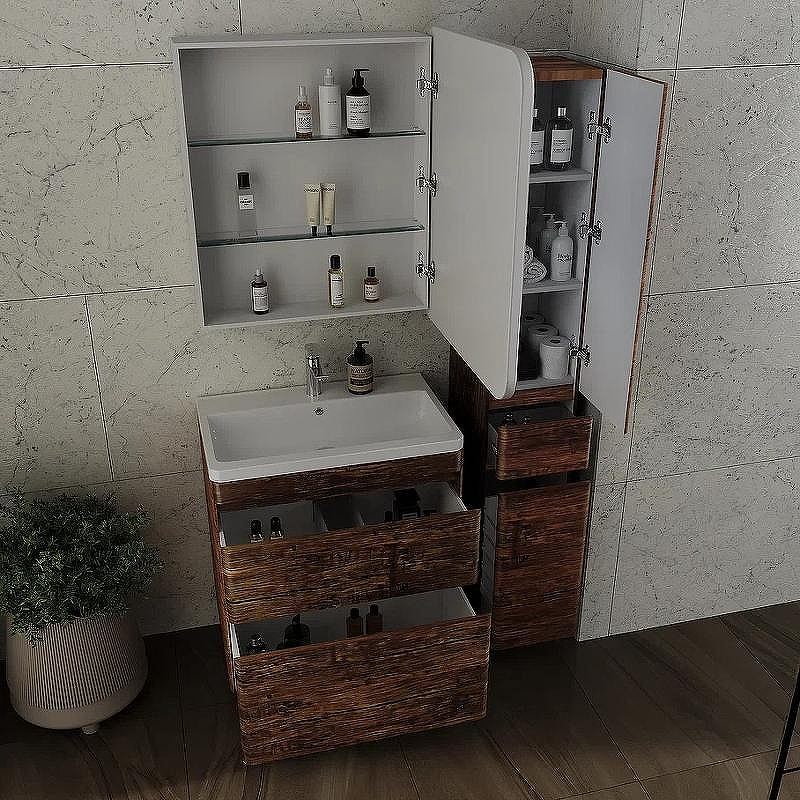 Тумба под раковину Style Line Атлантика 70 Люкс Plus СС-00002343 Старое дерево, купить, цена, заказать, магазин, доставка, скидка, промокод, купить, цена, заказать, магазин, доставка, скидка, промокод