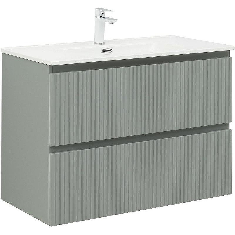 Тумба под раковину Aquanet Джейн 90 335435 подвесная Мисти грин, купить, цена, заказать, магазин, доставка, скидка, промокод, купить, цена, заказать, магазин, доставка, скидка, промокод