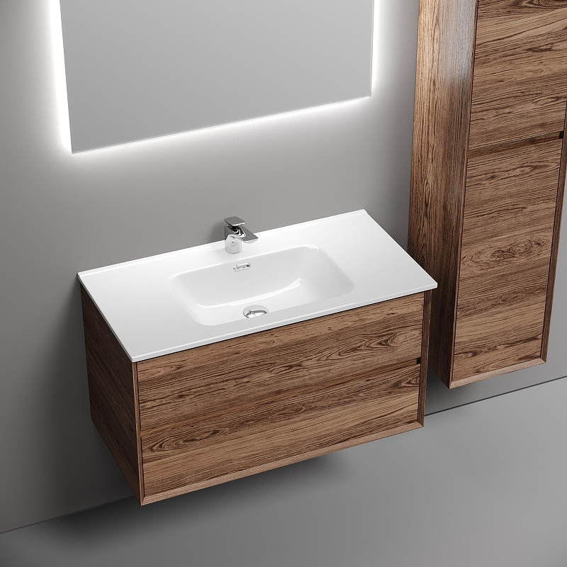 Тумба под раковину Sancos Marmi 2.0 90 MR2.090ECH подвесная Дуб чарльстон, купить, цена, заказать, магазин, доставка, скидка, промокод, купить, цена, заказать, магазин, доставка, скидка, промокод