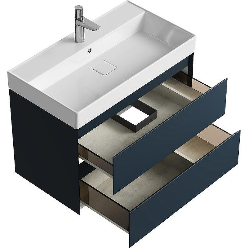 Тумба под раковину Aqwella Geometria 80 GE01082GRM подвесная Серая матовая, купить, цена, заказать, магазин, доставка, скидка, промокод, купить, цена, заказать, магазин, доставка, скидка, промокод