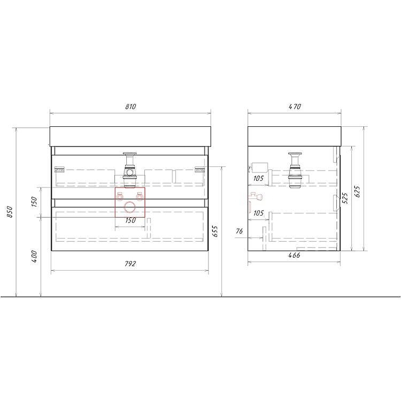 Тумба под раковину Aqwella Geometria 80 GE01082GRM подвесная Серая матовая, купить, цена, заказать, магазин, доставка, скидка, промокод, купить, цена, заказать, магазин, доставка, скидка, промокод