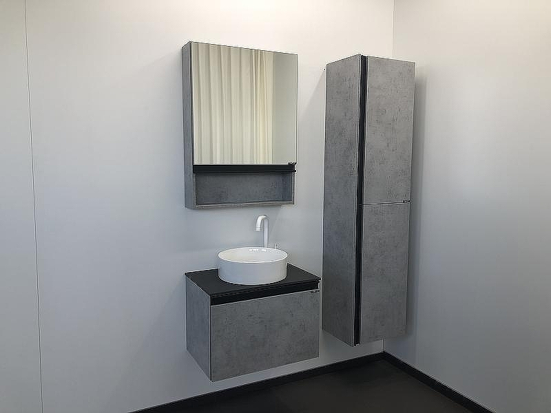 Тумба с раковиной Comforty Эдинбург 60 00-00002782 подвесная Бетон светлый, купить, цена, заказать, магазин, доставка, скидка, промокод, купить, цена, заказать, магазин, доставка, скидка, промокод