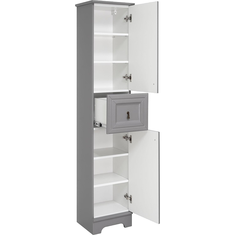 Шкаф пенал Misty Лувр 35 R П-Лвр04035-1504П Серый, купить, цена, заказать, магазин, доставка, скидка, промокод, купить, цена, заказать, магазин, доставка, скидка, промокод