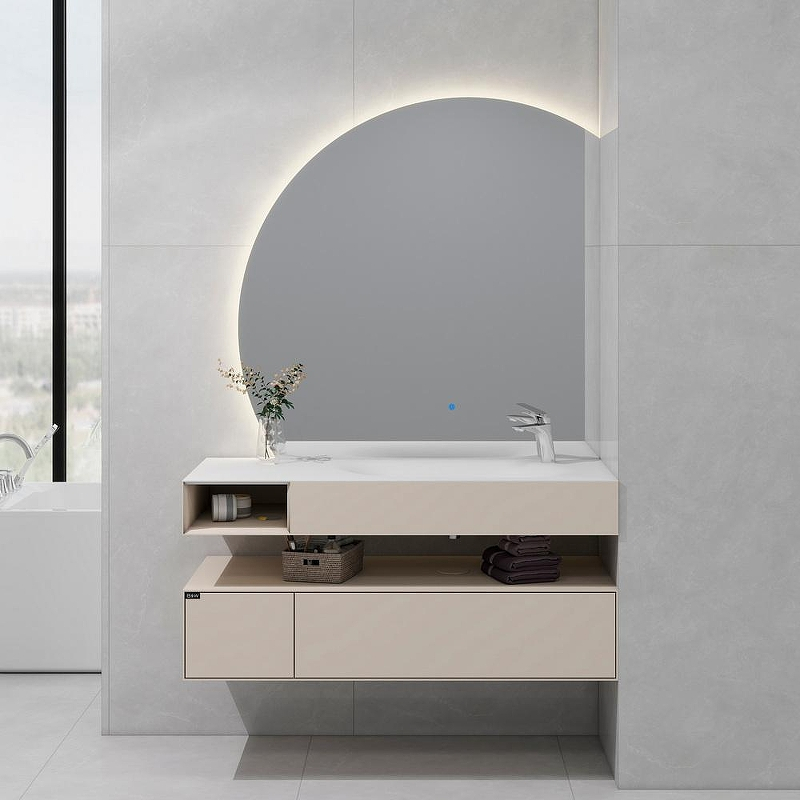 Тумба с раковиной Black&White Universe U955.1200R 120 9551200R подвесная Khaki Matt, купить, цена, заказать, магазин, доставка, скидка, промокод, купить, цена, заказать, магазин, доставка, скидка, промокод