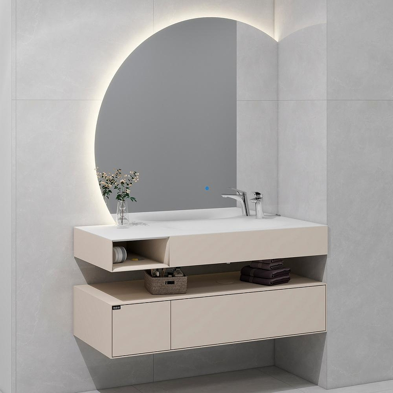 Тумба с раковиной Black&White Universe U955.1200R 120 9551200R подвесная Khaki Matt, купить, цена, заказать, магазин, доставка, скидка, промокод, купить, цена, заказать, магазин, доставка, скидка, промокод