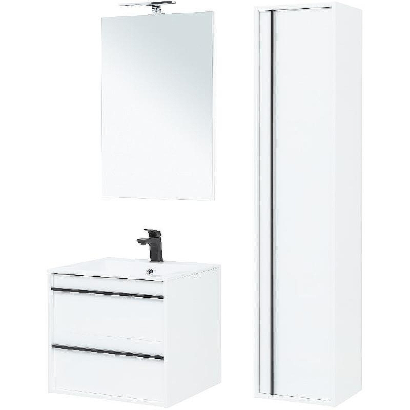 Тумба под раковину Aquanet Lino 60 253901 подвесная Белая матовая, купить, цена, заказать, магазин, доставка, скидка, промокод, купить, цена, заказать, магазин, доставка, скидка, промокод