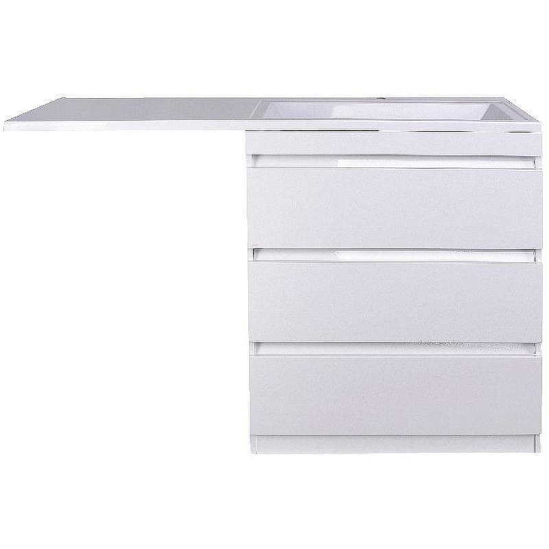 Тумба под раковину Style Line Даллас 130 Люкс Plus СС-00000558 Белая, купить, цена, заказать, магазин, доставка, скидка, промокод, купить, цена, заказать, магазин, доставка, скидка, промокод