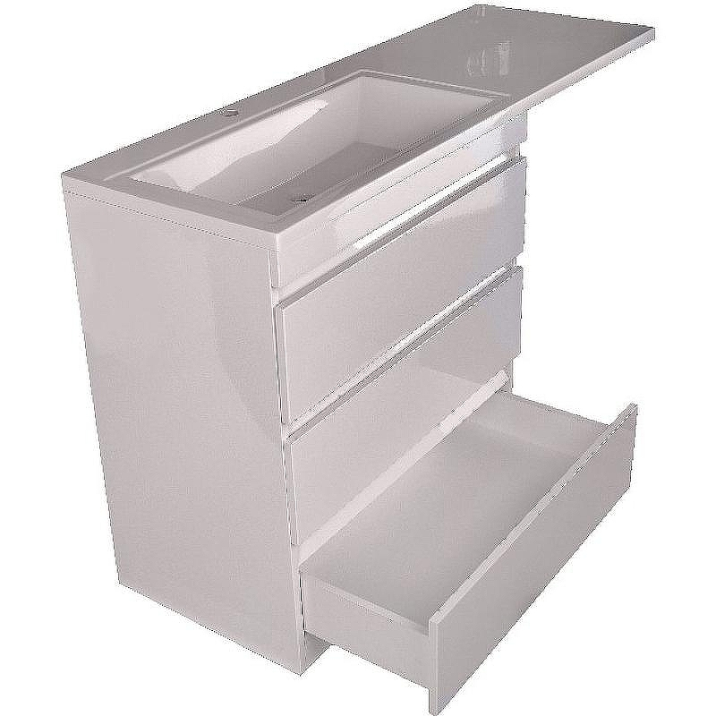 Тумба под раковину Style Line Даллас 130 Люкс Plus СС-00000558 Белая, купить, цена, заказать, магазин, доставка, скидка, промокод, купить, цена, заказать, магазин, доставка, скидка, промокод