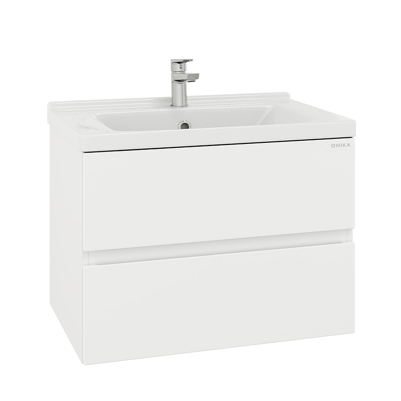 Тумба под раковину Onika Эвада 70 107061 подвесная цвет Белый, купить, цена, заказать, магазин, доставка, скидка, промокод, купить, цена, заказать, магазин, доставка, скидка, промокод
