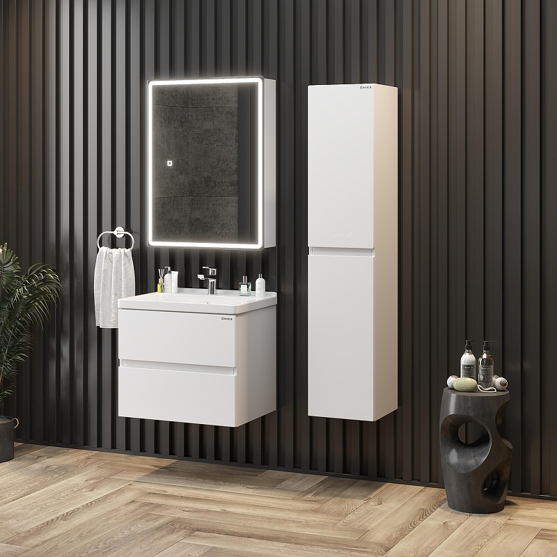 Тумба под раковину Onika Эвада 70 107061 подвесная цвет Белый, купить, цена, заказать, магазин, доставка, скидка, промокод, купить, цена, заказать, магазин, доставка, скидка, промокод