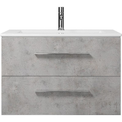 Тумба под раковину Creto Ares 80 10-1113B подвесная Серый Бетон