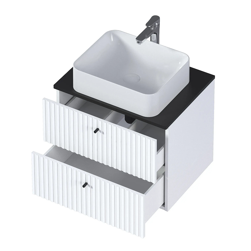 Тумба под раковину 1MarKa Desire 60П Ц0000026589 подвесная цвет Монолит найт Эмаль белая, купить, цена, заказать, магазин, доставка, скидка, промокод, купить, цена, заказать, магазин, доставка, скидка, промокод