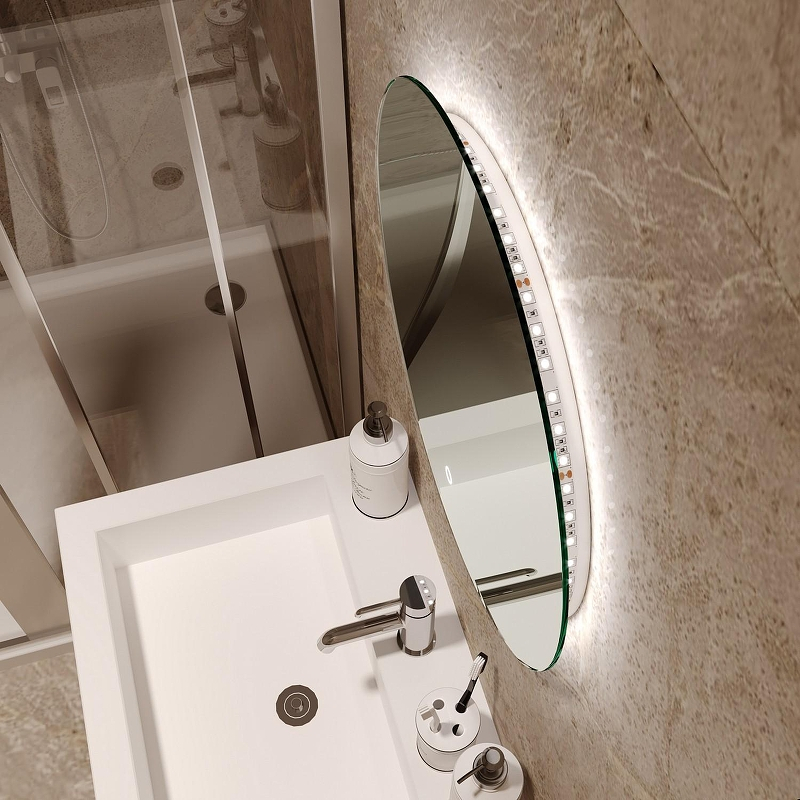 Зеркало Mixline Саванна-Лайт 50 550413 с подсветкой с сенсорным выключателем, купить, цена, заказать, магазин, доставка, скидка, промокод, купить, цена, заказать, магазин, доставка, скидка, промокод