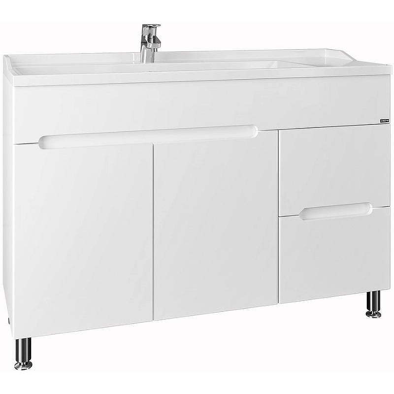 Тумба под раковину СанТа Лондон 120 224031 Белая, купить, цена, заказать, магазин, доставка, скидка, промокод, купить, цена, заказать, магазин, доставка, скидка, промокод