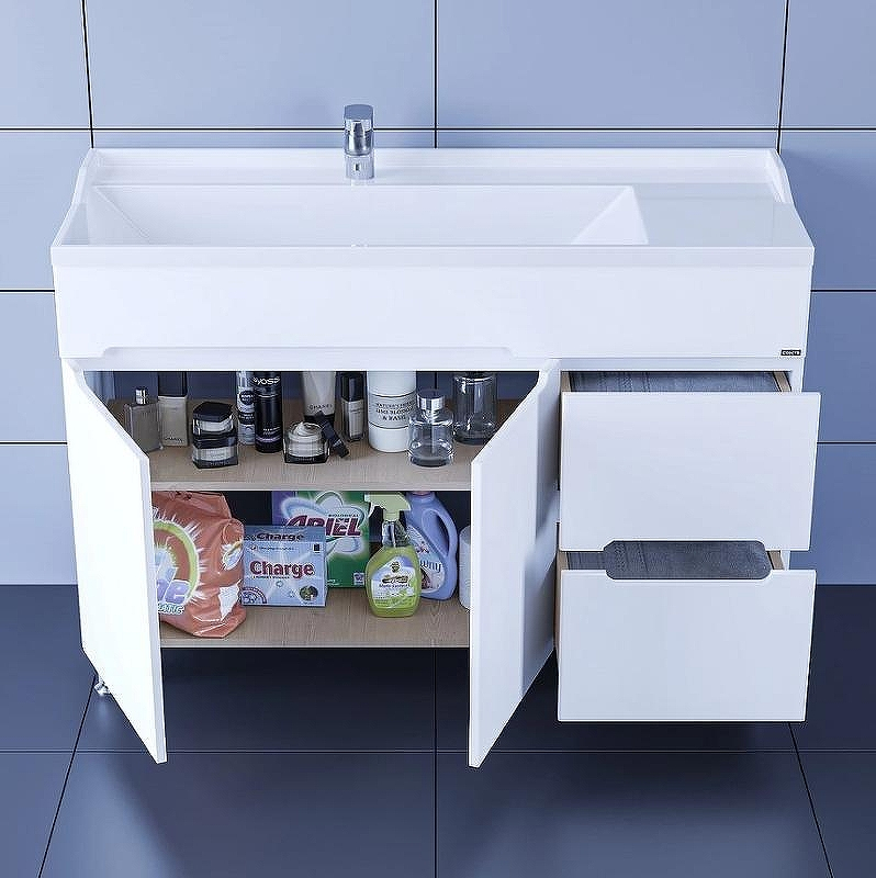 Тумба под раковину СанТа Лондон 120 224031 Белая, купить, цена, заказать, магазин, доставка, скидка, промокод, купить, цена, заказать, магазин, доставка, скидка, промокод