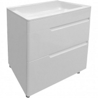 Тумба с раковиной Эстет Kare Luxe 80 ФР-00005719 Белая, купить, цена, заказать, магазин, доставка, скидка, промокод, купить, цена, заказать, магазин, доставка, скидка, промокод