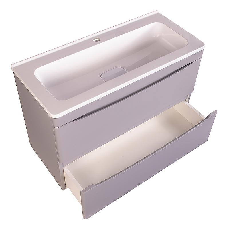 Тумба под раковину Style Line Бергамо 80 СС-00002323 подвесная Серая антискрейч, купить, цена, заказать, магазин, доставка, скидка, промокод, купить, цена, заказать, магазин, доставка, скидка, промокод