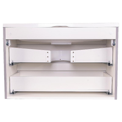 Тумба под раковину Style Line Бергамо 80 СС-00002323 подвесная Серая антискрейч