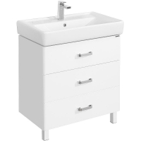 Тумба под раковину Aquaton Америна 67 М 1A169001AM010 Белая глянцевая, купить, цена, заказать, магазин, доставка, скидка, промокод, купить, цена, заказать, магазин, доставка, скидка, промокод