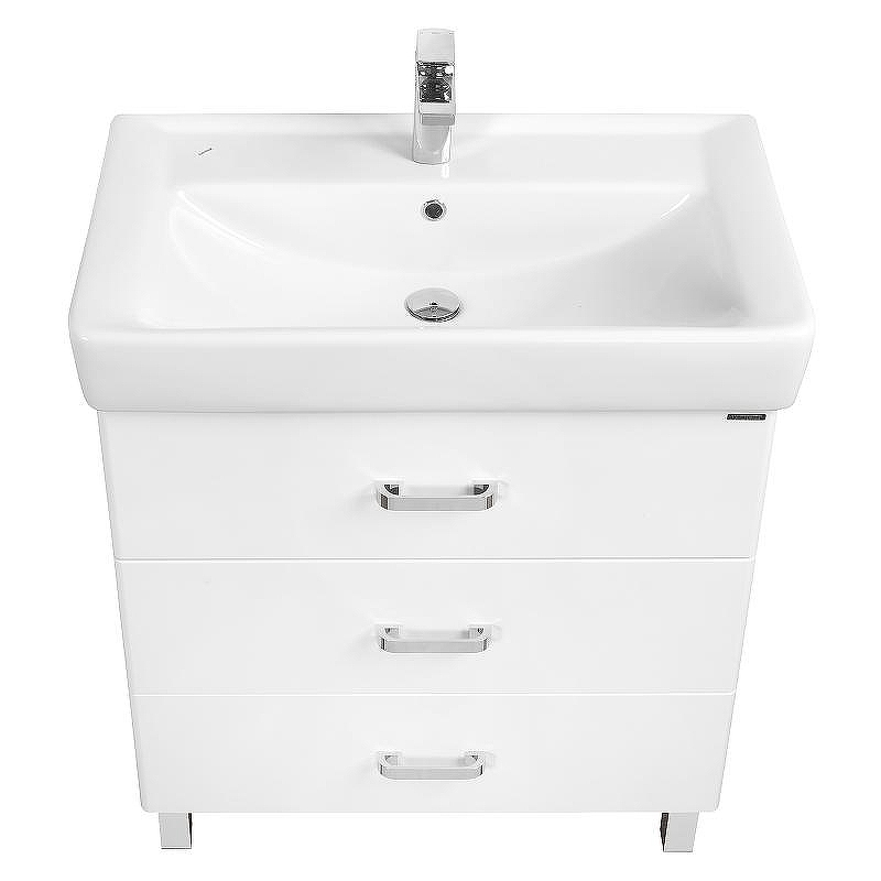 Тумба под раковину Aquaton Америна 67 М 1A169001AM010 Белая глянцевая, купить, цена, заказать, магазин, доставка, скидка, промокод, купить, цена, заказать, магазин, доставка, скидка, промокод