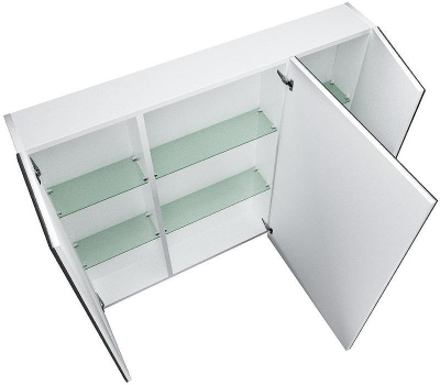 Зеркальный шкаф 1MarKa Соната 90 Белый глянцевый