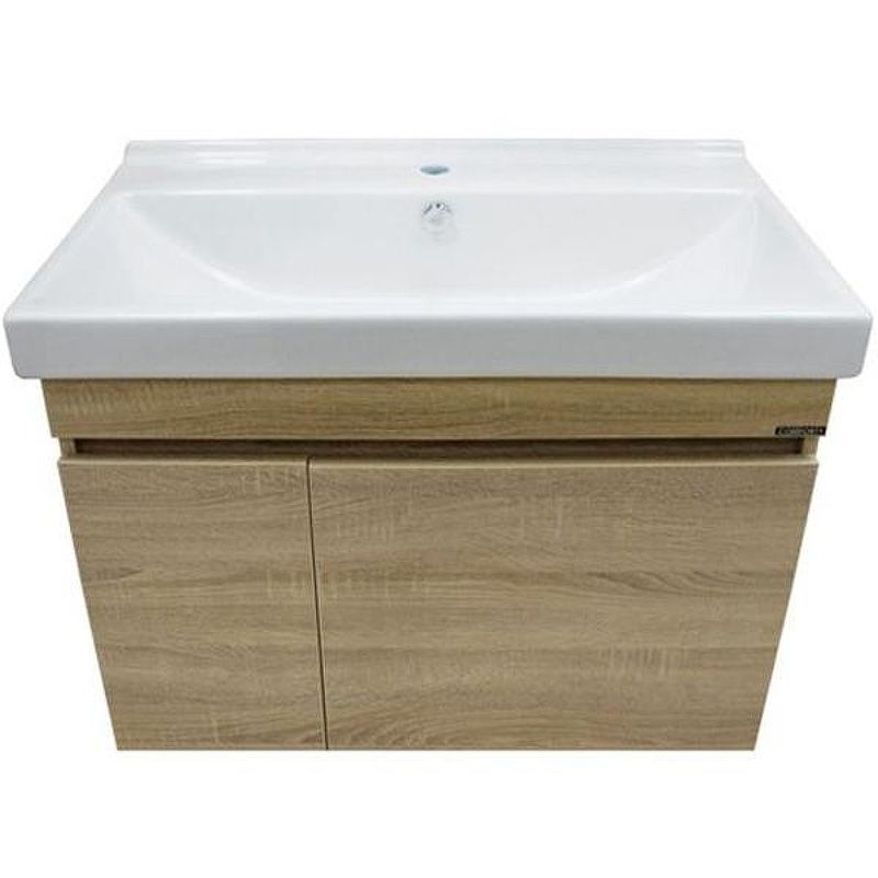 Тумба с раковиной Comforty Тромсе 80 00004142219 подвесная Дуб сонома, купить, цена, заказать, магазин, доставка, скидка, промокод, купить, цена, заказать, магазин, доставка, скидка, промокод