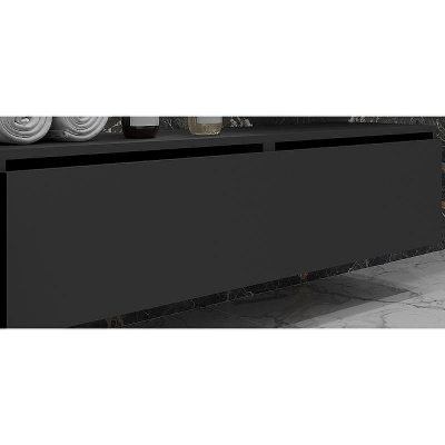 Тумба Boheme Armadi Art Flat Vallessi Uno-S 140 897-140-A mat подвесная Антрацит матовый