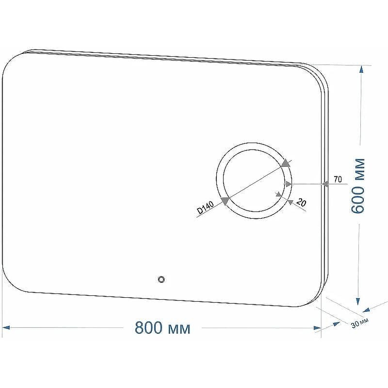 Зеркало Континент Elegant 800х600 ЗЛП78 с подсветкой с сенсорным выключателем, купить, цена, заказать, магазин, доставка, скидка, промокод, купить, цена, заказать, магазин, доставка, скидка, промокод