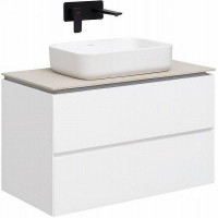 Тумба под раковину Allen Brau Infinity 85 1.21001.WM подвесная Белая матовая, купить, цена, заказать, магазин, доставка, скидка, промокод, купить, цена, заказать, магазин, доставка, скидка, промокод