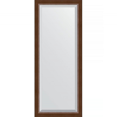 Зеркало Evoform Exclusive 152х62 BY 1187 с фацетом в багетной раме - Орех 65