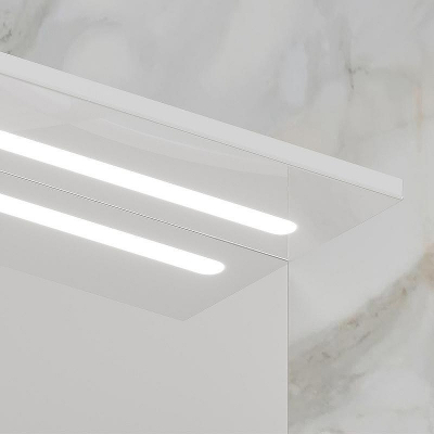 Зеркало со шкафом Volna Milena 70 L zsMLN70.L-01 с подсветкой Белое