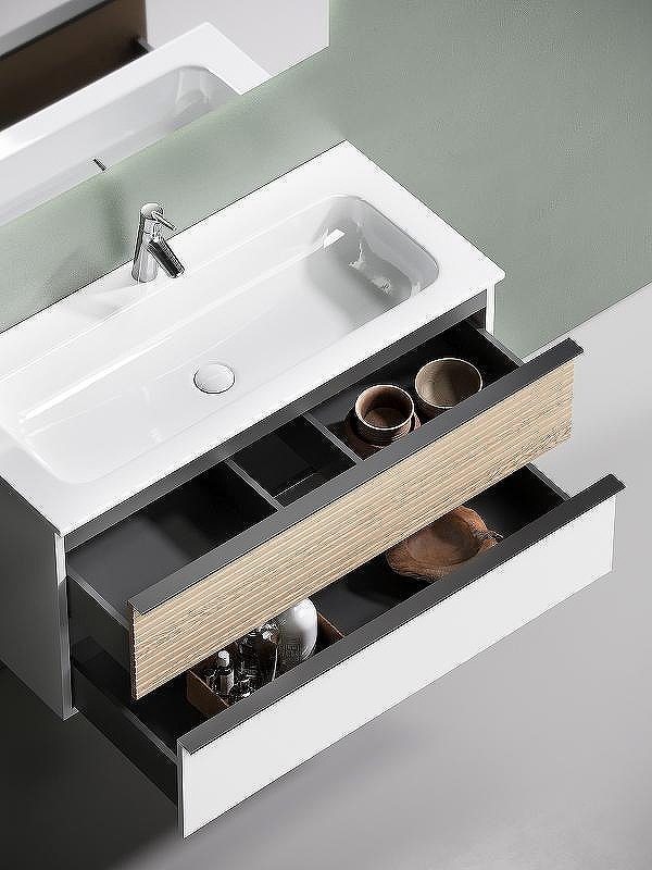 Тумба под раковину Sancos Delta 100 DL100W подвесная Дуб светлый Белая, купить, цена, заказать, магазин, доставка, скидка, промокод, купить, цена, заказать, магазин, доставка, скидка, промокод