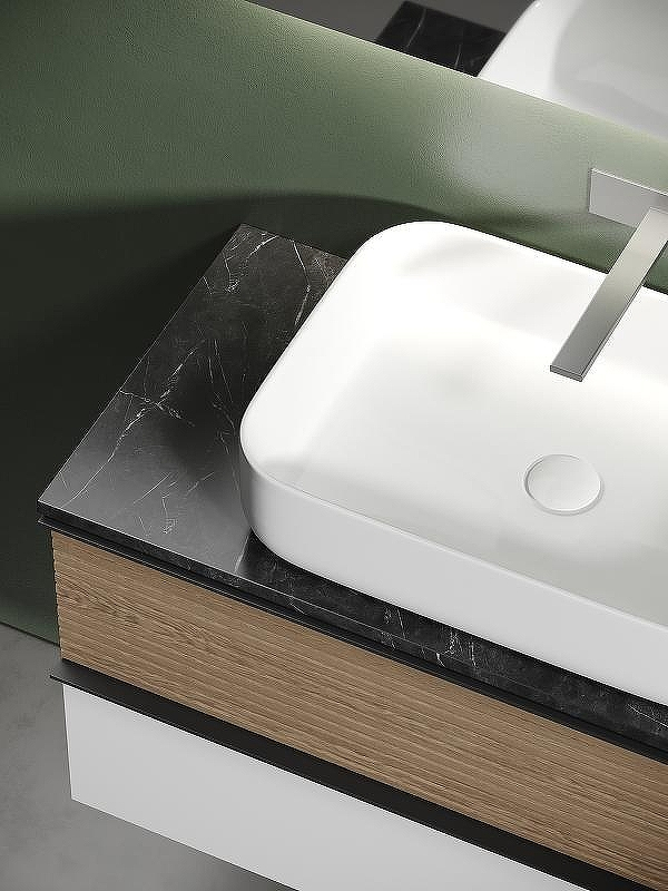 Тумба под раковину Sancos Delta 100 DL100W подвесная Дуб светлый Белая, купить, цена, заказать, магазин, доставка, скидка, промокод, купить, цена, заказать, магазин, доставка, скидка, промокод