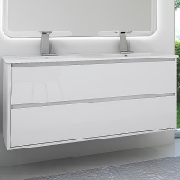 Тумба под раковину Cezares Glass 120 41809 подвесная Bianco Lucido, купить, цена, заказать, магазин, доставка, скидка, промокод, купить, цена, заказать, магазин, доставка, скидка, промокод