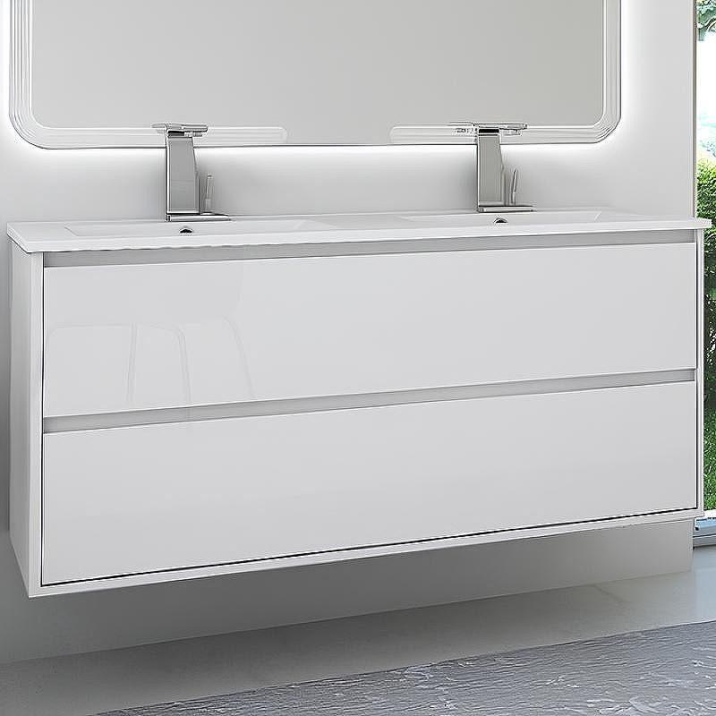 Тумба под раковину Cezares Glass 120 41809 подвесная Bianco Lucido, купить, цена, заказать, магазин, доставка, скидка, промокод, купить, цена, заказать, магазин, доставка, скидка, промокод