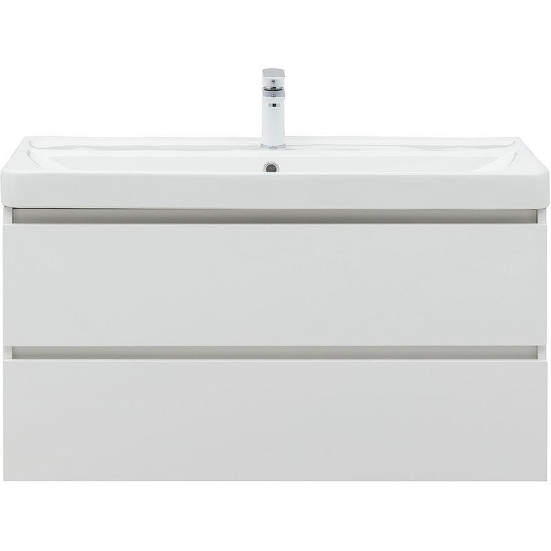 Тумба с раковиной Aquanet Вега 100 328002 подвесная Белый глянец, купить, цена, заказать, магазин, доставка, скидка, промокод, купить, цена, заказать, магазин, доставка, скидка, промокод