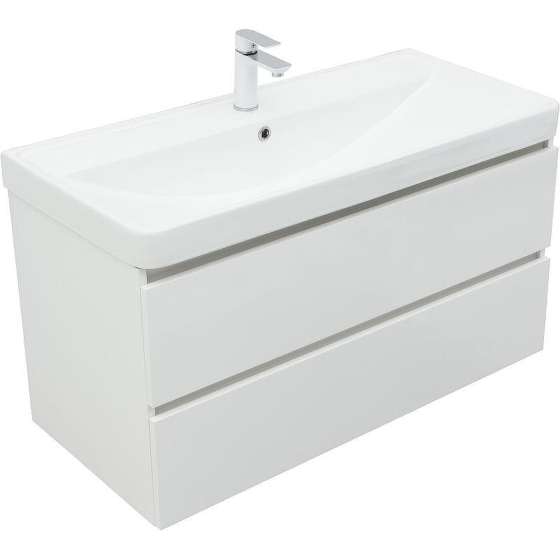 Тумба с раковиной Aquanet Вега 100 328002 подвесная Белый глянец, купить, цена, заказать, магазин, доставка, скидка, промокод, купить, цена, заказать, магазин, доставка, скидка, промокод