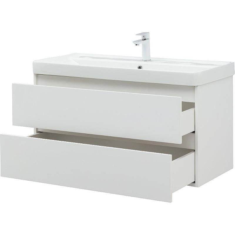 Тумба с раковиной Aquanet Вега 100 328002 подвесная Белый глянец, купить, цена, заказать, магазин, доставка, скидка, промокод, купить, цена, заказать, магазин, доставка, скидка, промокод