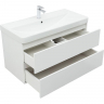 Тумба с раковиной Aquanet Вега 100 328002 подвесная Белый глянец, купить, цена, заказать, магазин, доставка, скидка, промокод, купить, цена, заказать, магазин, доставка, скидка, промокод
