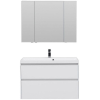 Комплект мебели для ванной Aquanet Гласс 100 240468 Белый, купить, цена, заказать, магазин, доставка, скидка, промокод, купить, цена, заказать, магазин, доставка, скидка, промокод